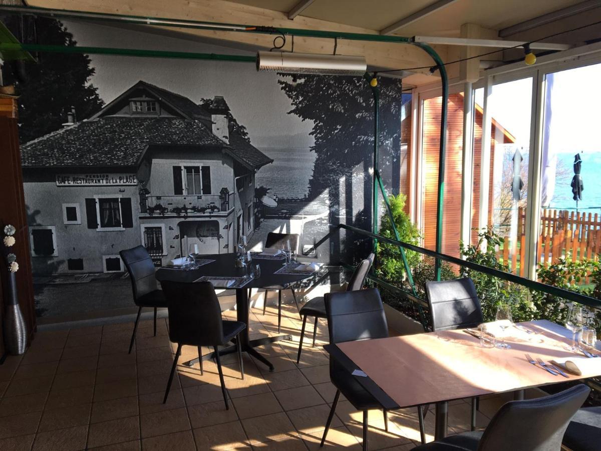 Hotel Restaurant De La Plage Gland Ngoại thất bức ảnh